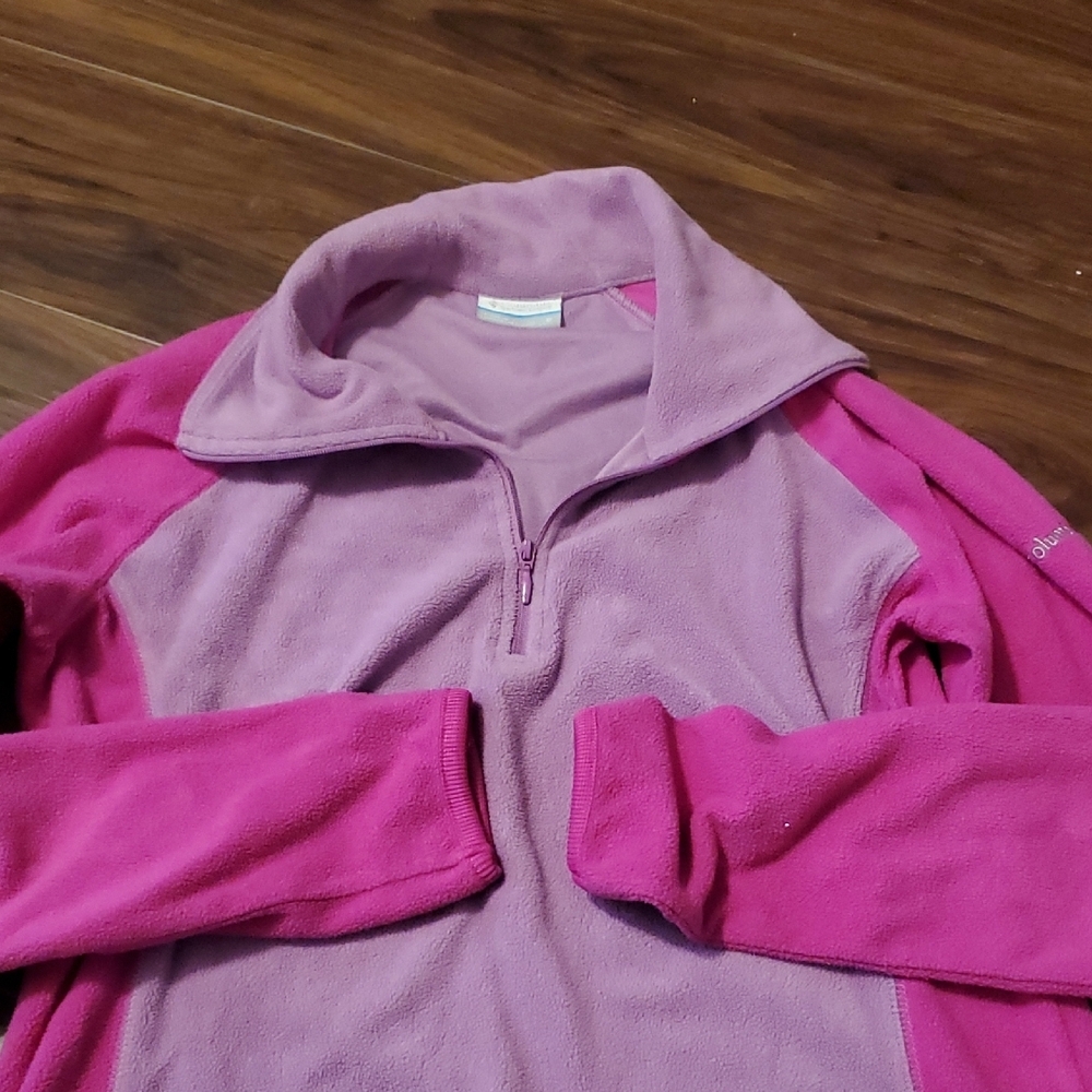 Columbia Women's Pink and Purple Fleece Top - Picture 3 of 8